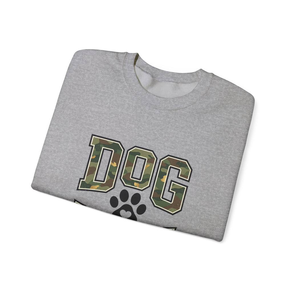 Dog Mom Camo Lettering Sweatshirt | Paw Print
