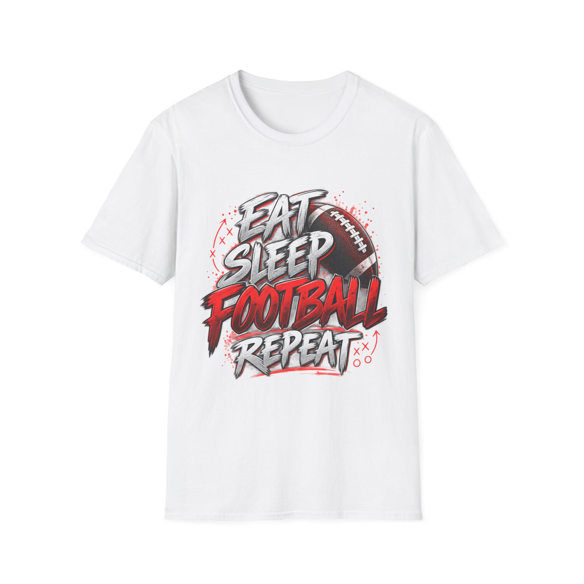 Eat Sleep Football Repeat T-Shirt
