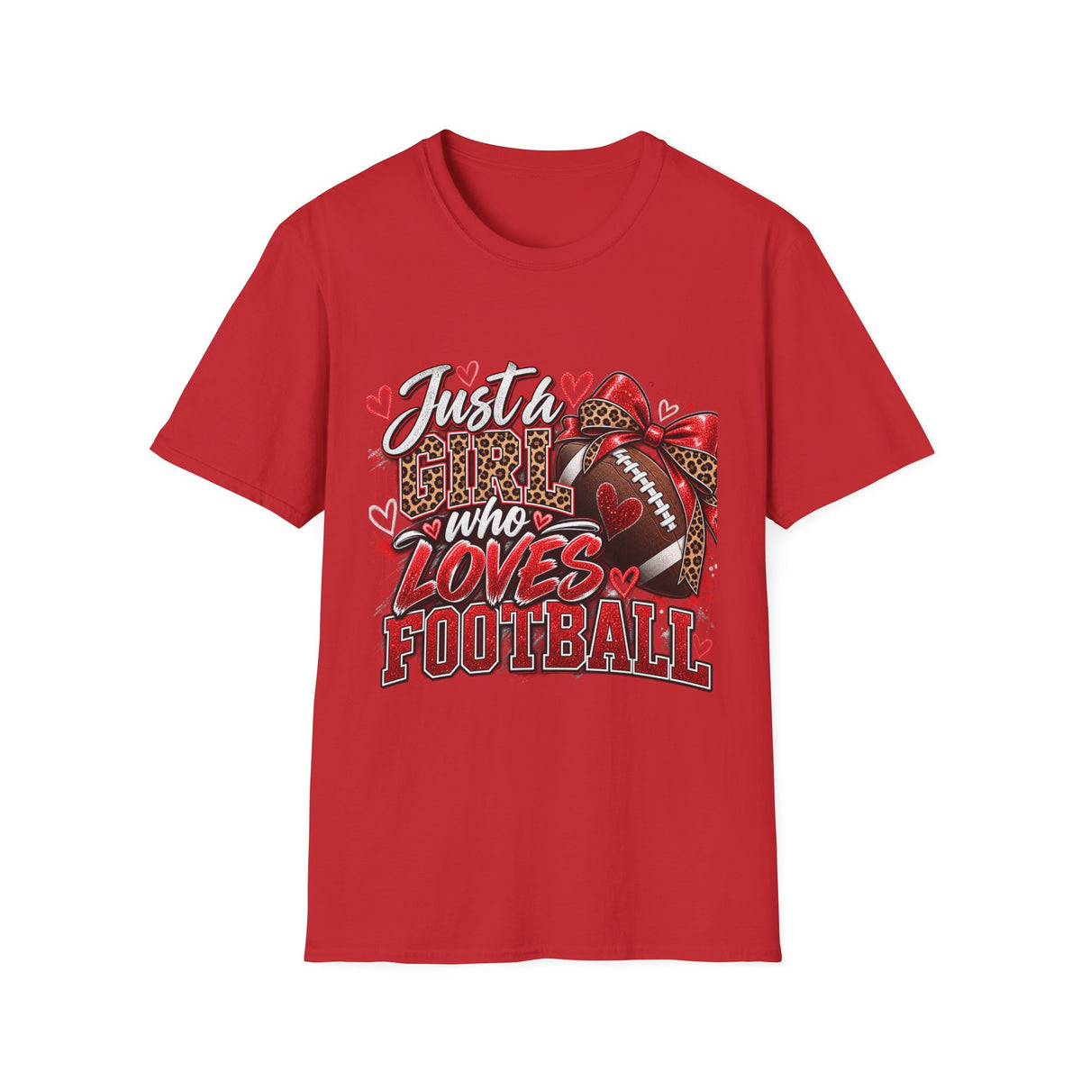 Just a Girl Who Loves Football T-Shirt