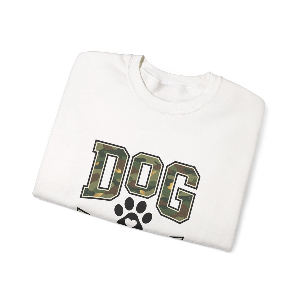 Dog Mom Camo Lettering Sweatshirt | Paw Print