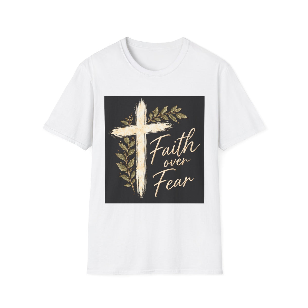 Faith Over Fear Christian Cross T-Shirt