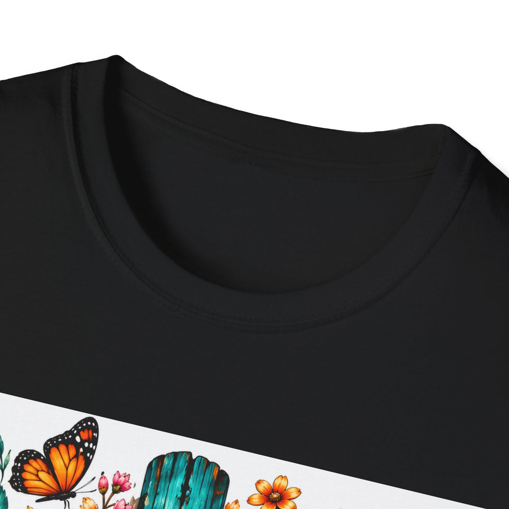 Faith Floral Cross T-Shirt – Colorful Christian Wildflower Design