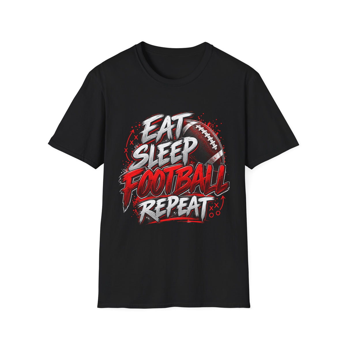 Eat Sleep Football Repeat T-Shirt